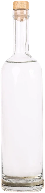 Botella Platinum, alta y esbelta